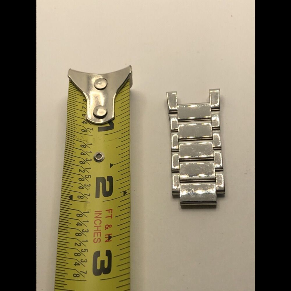 Michael Kors Watch Parts Partial Band Links No Clasp Silver Tone 18mm FK34